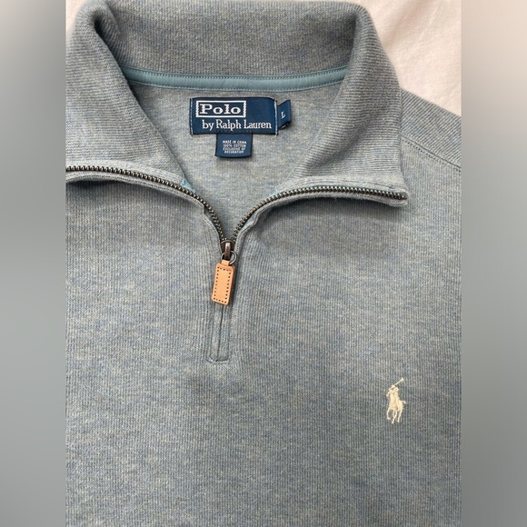 Ralph Lauren Quarter Zip Pullover Sweatshirt - Picture 3 of 6